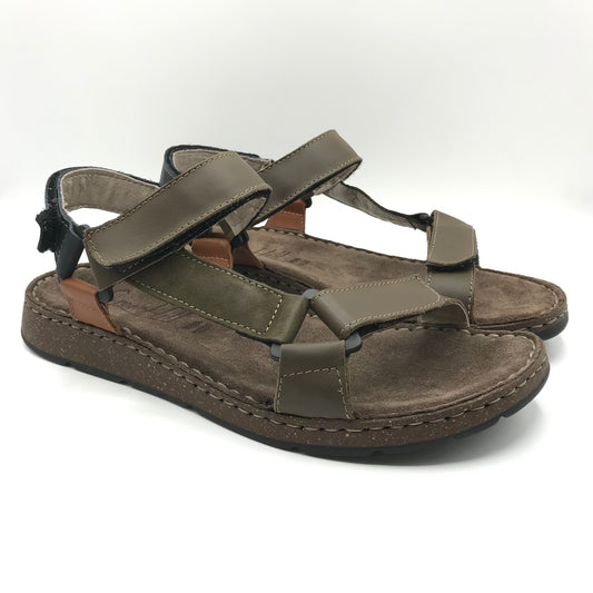 GreenHill | Sandali in vera pelle con velcro regolabile | 30363
