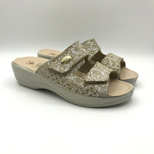 Sanital Light | Ciabatte in vera pelle con velcro regolabile | 1875