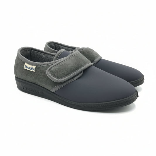 Emanuela | Pantofole in tessuto stretch e chiusura a strappo | 603