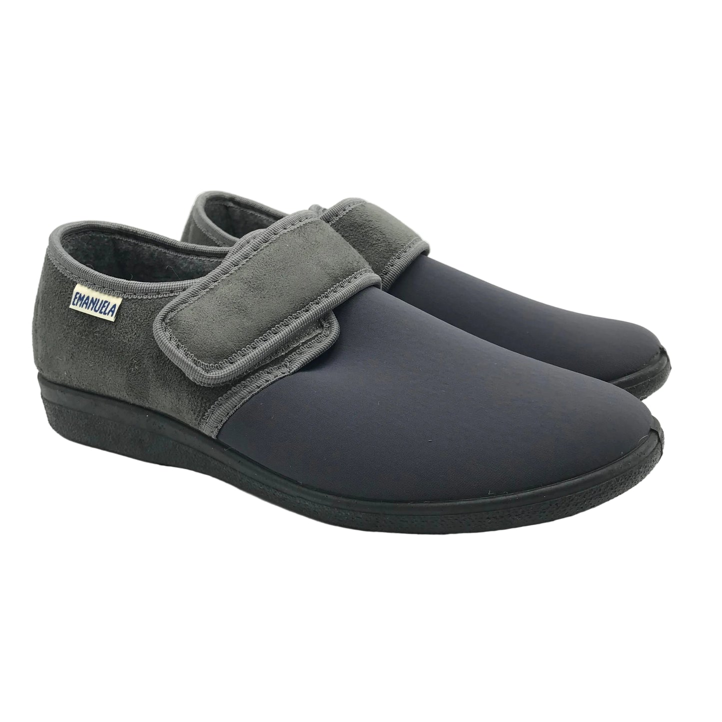 Emanuela | Pantofole in tessuto stretch con chiusura a strappo | 985